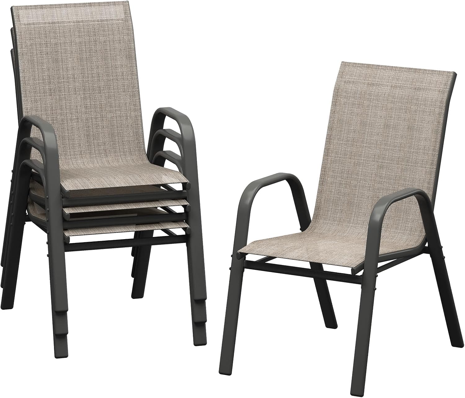 Patio Dining Chairs Set of 4,  - đánh giá và giá Outdoor Furniture Metal Chairs